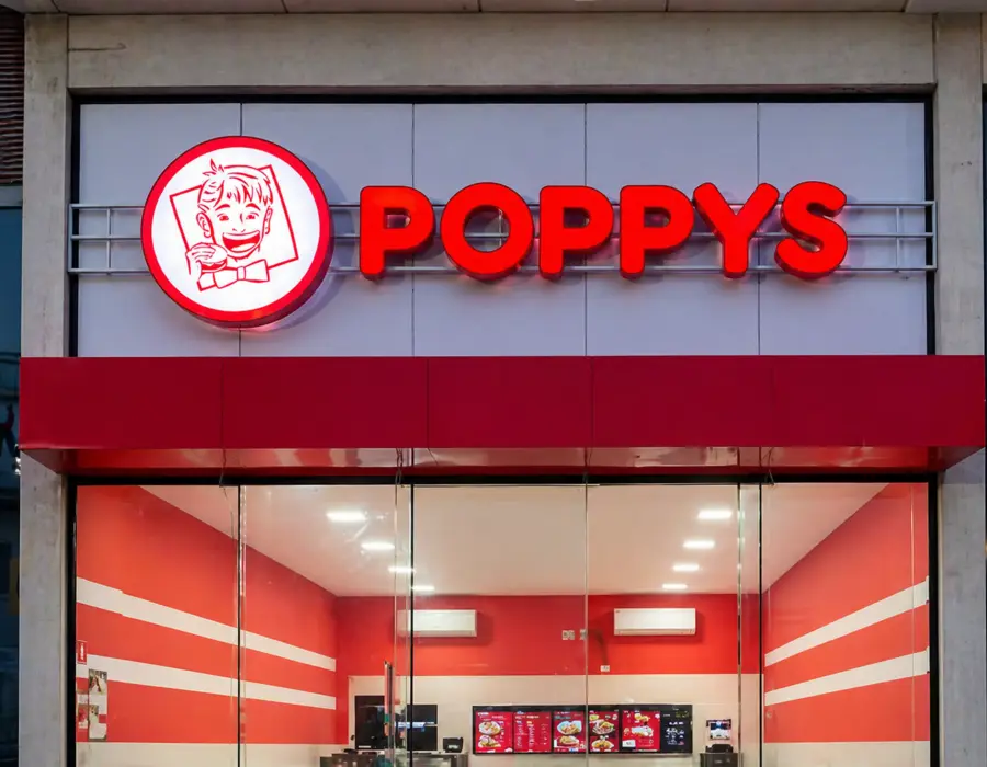 Projeto de comunicação visual Poppy's produzido pela JMN Arte Visual